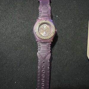 Technomarine Stainless steel case and Purple plastic band Women's Watch